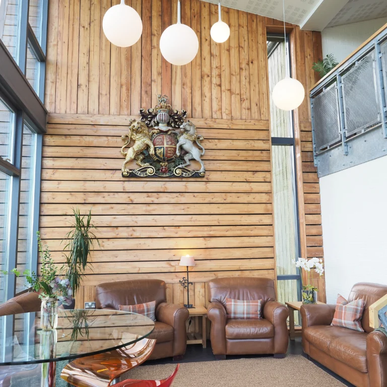 Ardoch’s light-filled communal space with tall windows