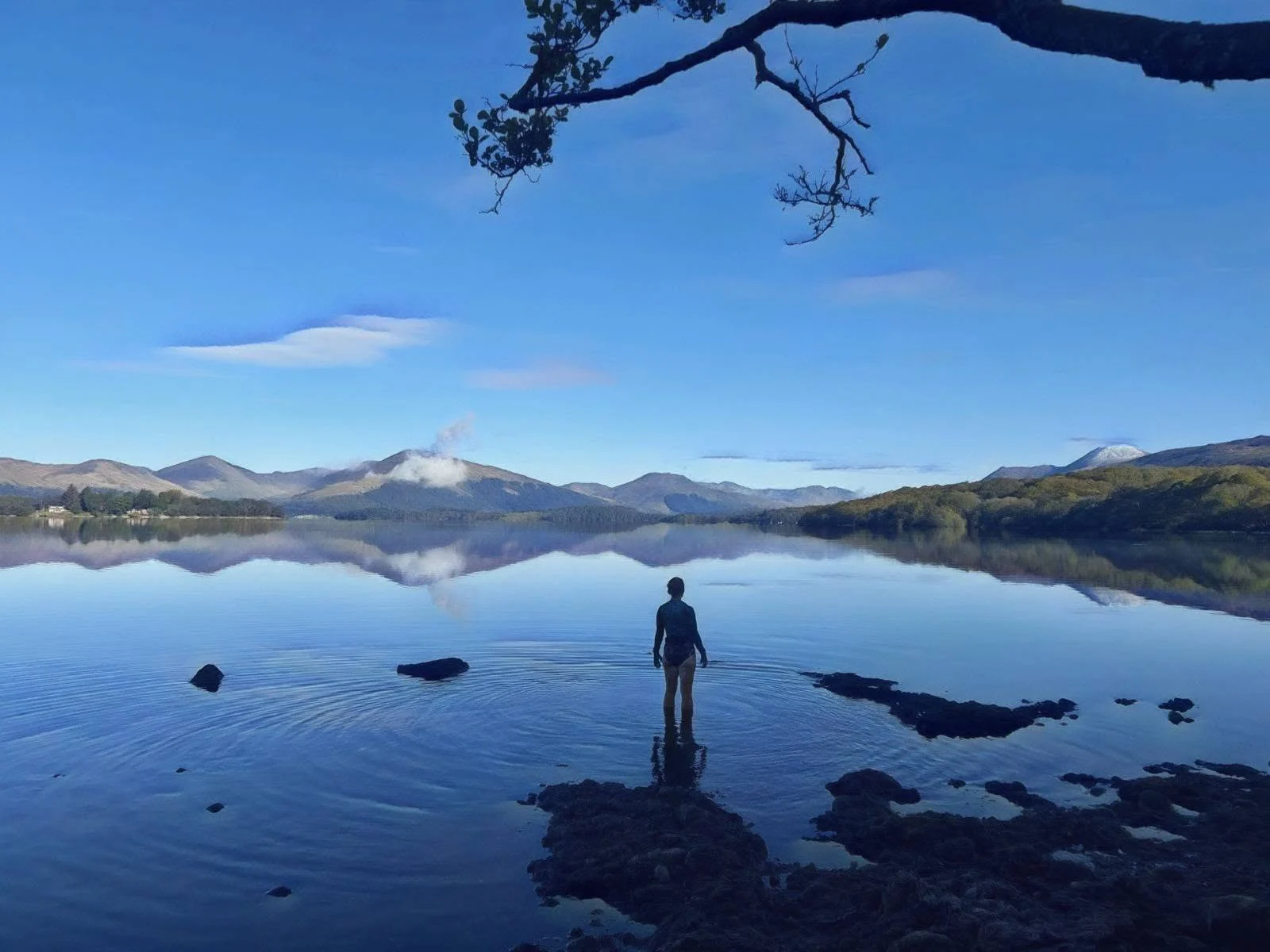 Still water and mountain reflections at Balmaha