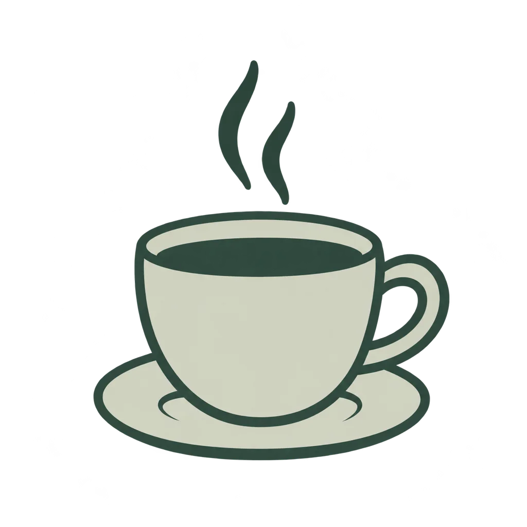 Warm teacup and saucer